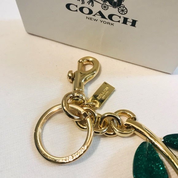 Coach Red Cherry Keychain Bag Charm - Picture 4 of 5